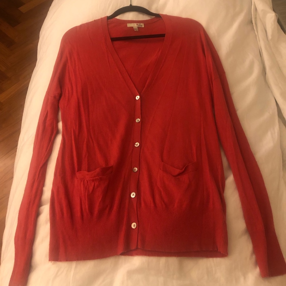 AQUA oversized cashmere cardigan